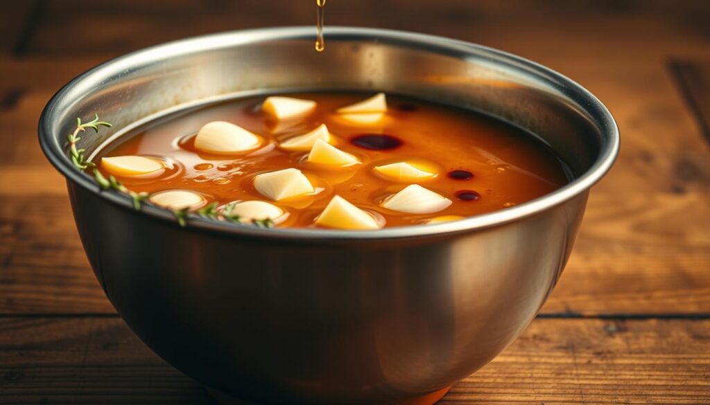 Honey Garlic Marinade Preparation