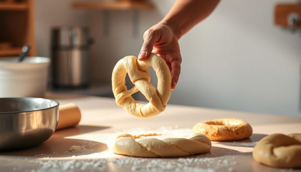 Artisanal Gluten-Free Bakery Pretzel Shaping