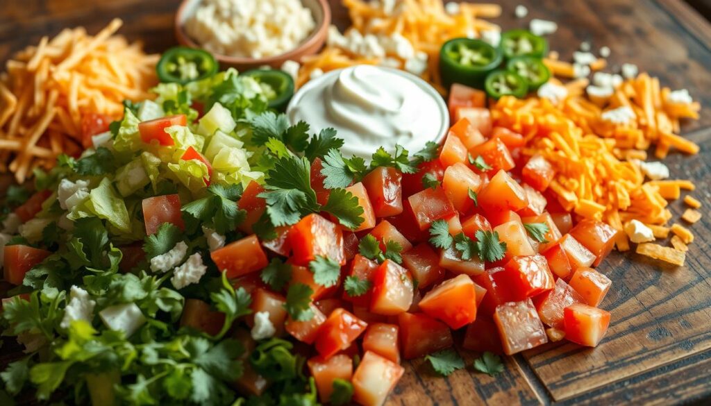 Chicken Taco Casserole Toppings