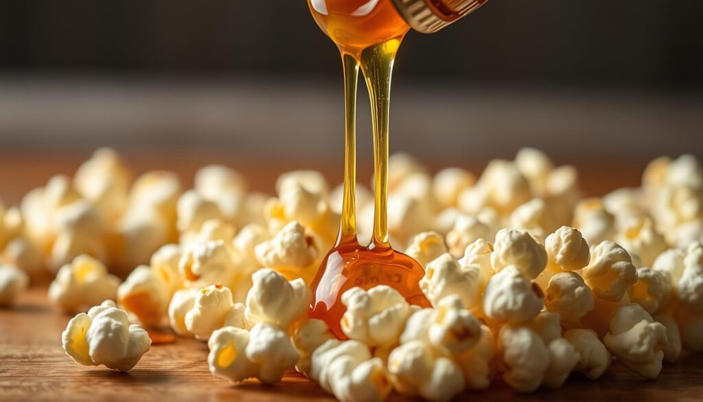 Honey-coated popcorn preparation methods