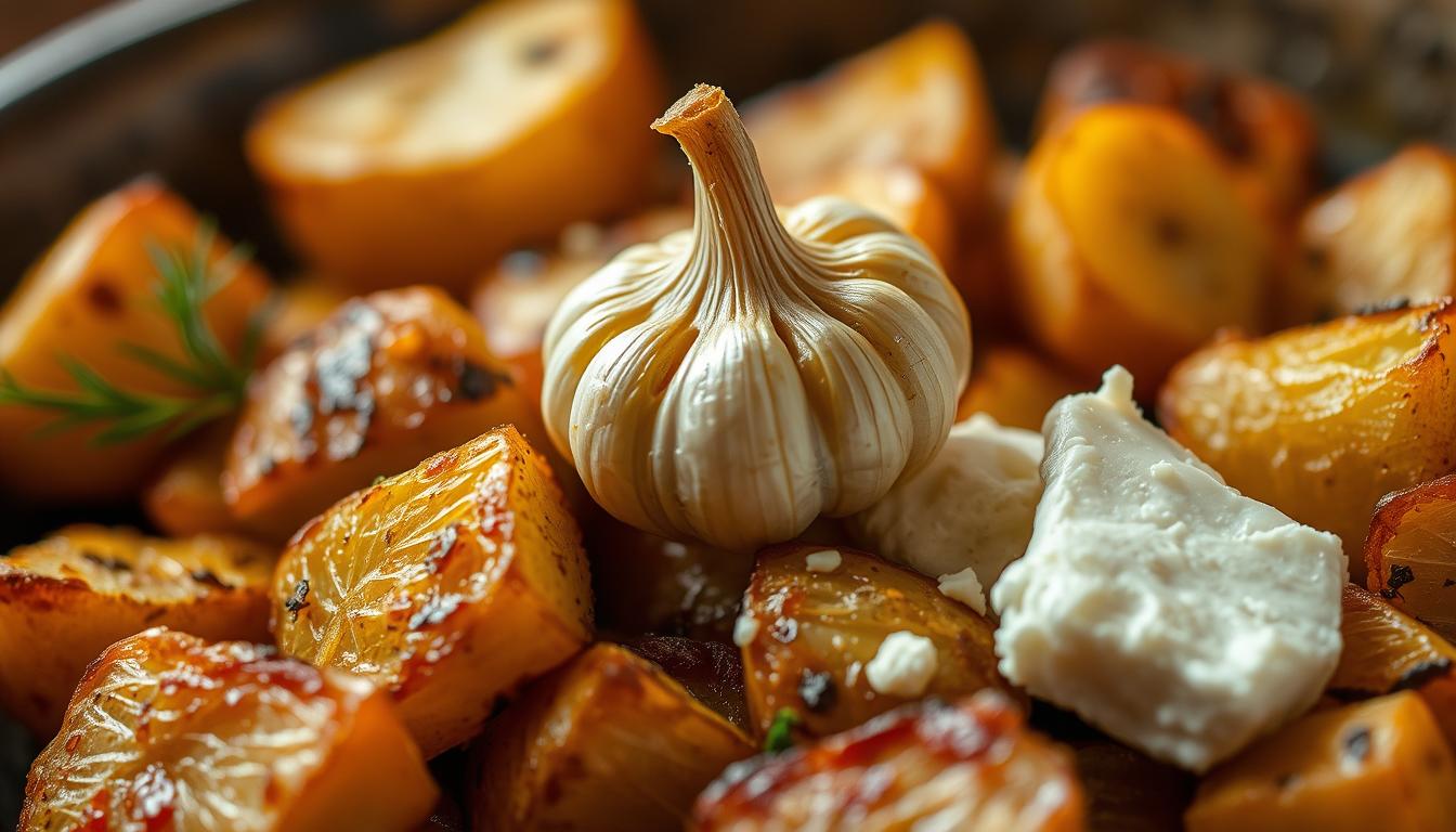 Potatoes with Baked Feta and Garlic: A Delicious Side Dish