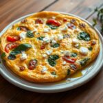 Vegetable and Feta Cheese Frittata