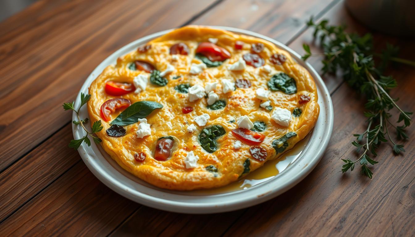 Vegetable and Feta Cheese Frittata