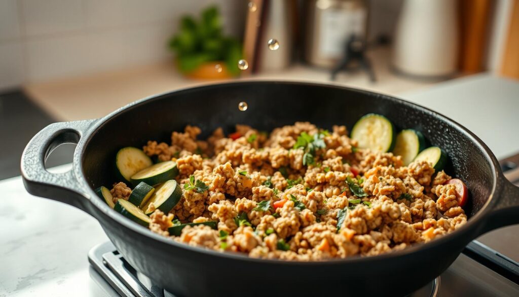 cooking ground turkey