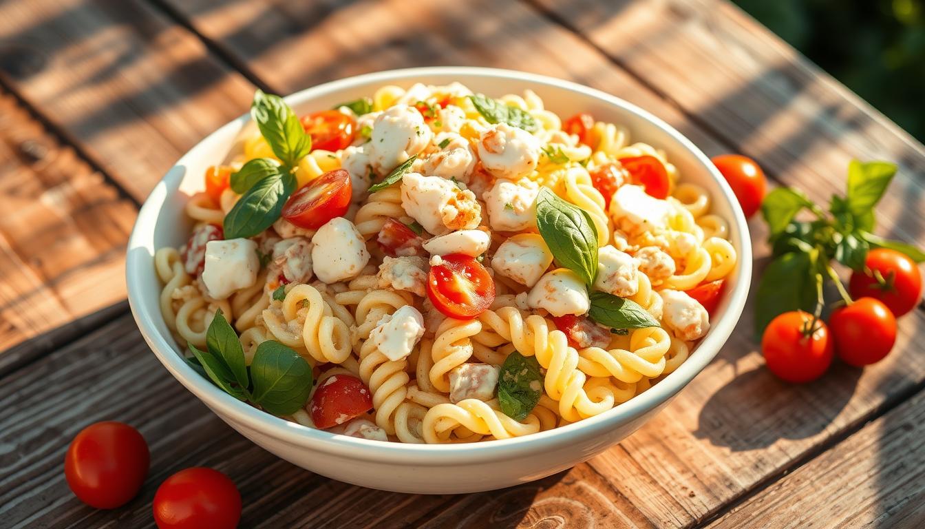 crab pasta salad