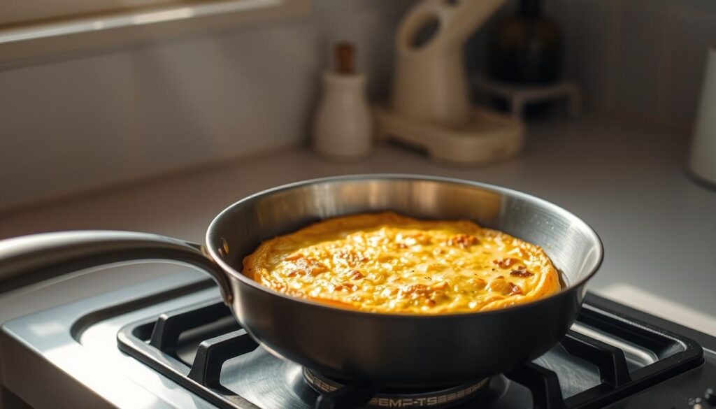 frittata cooking temperature control