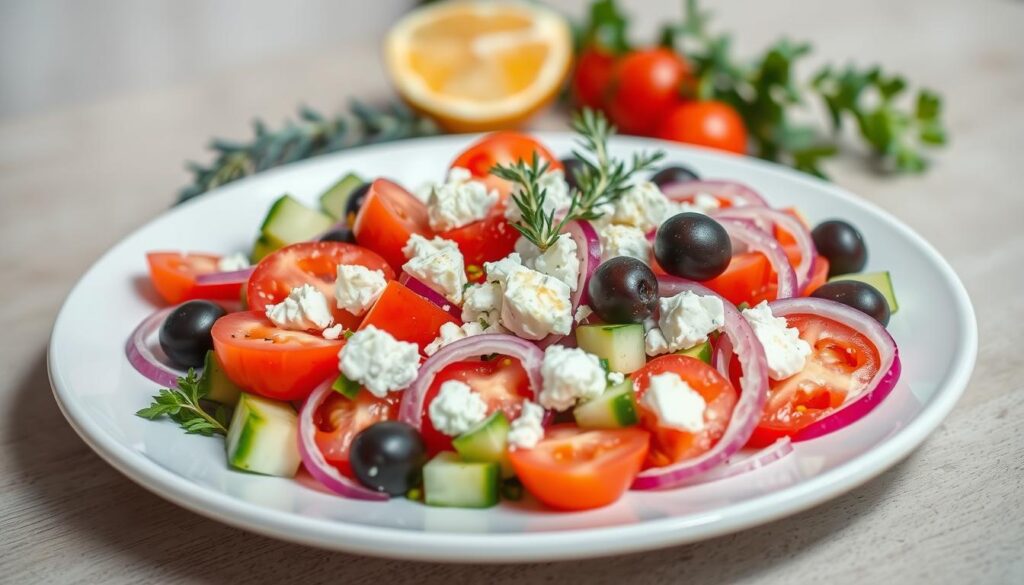 healthy Greek salad