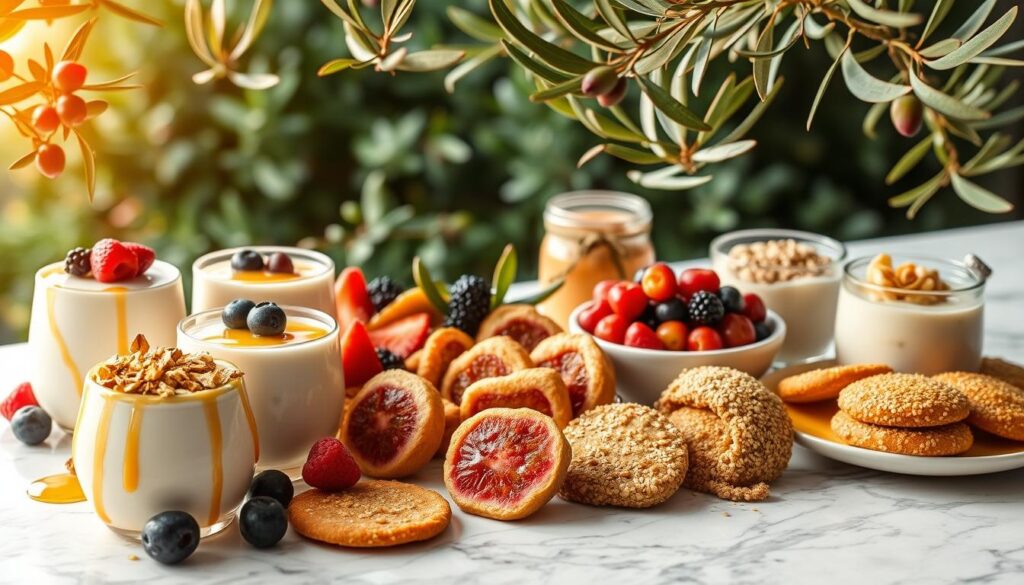 healthy no-bake Greek desserts