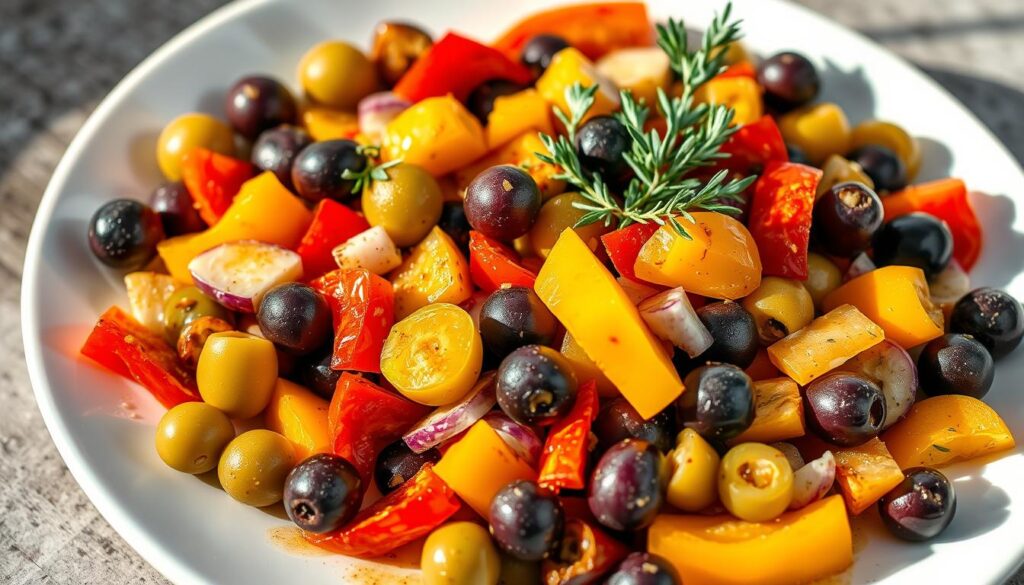 olives and peppers salad