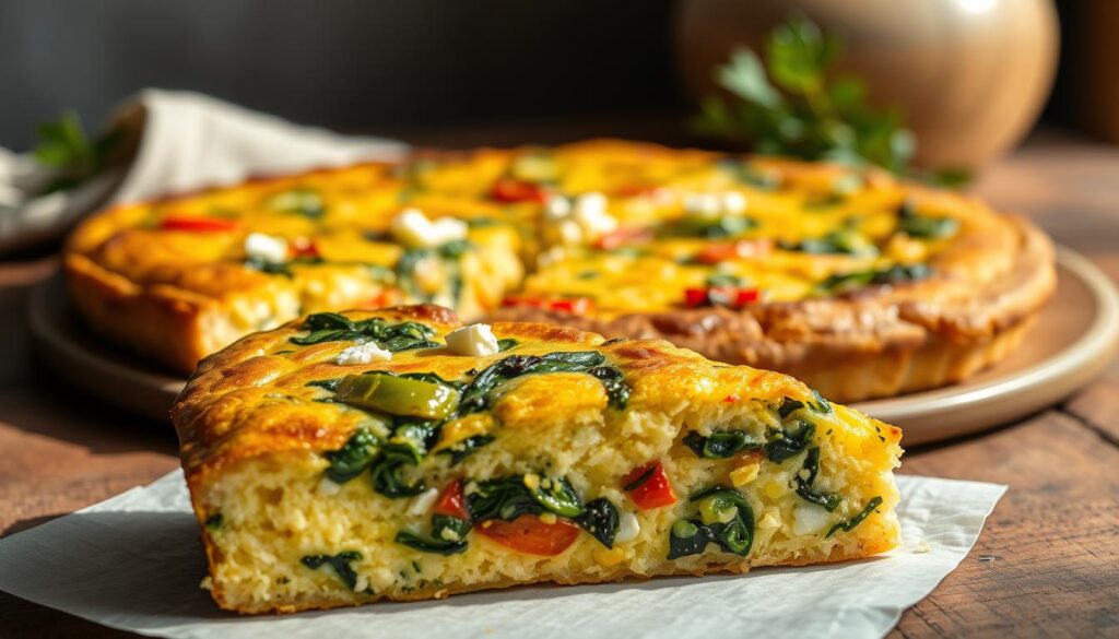 vegetarian frittata dish
